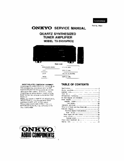 ONKYO TXSV 515 PRO SERVICE MANUAL
